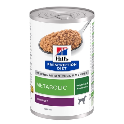 24x 370g Hill's Prescription Diet Metabolic met Rund hondenvoer nat - natvoer honden