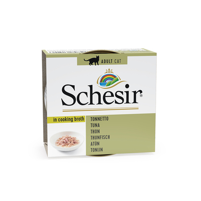 24x70g in Bouillon Tonijn Schesir Kattenvoer Nat - natvoer katten