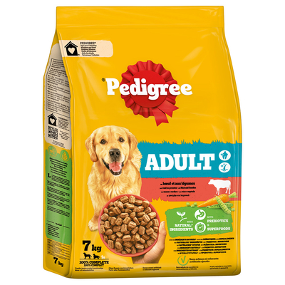 Pedigree Adult Rund & Groenten 2 x 7 kg - hondenbrokken