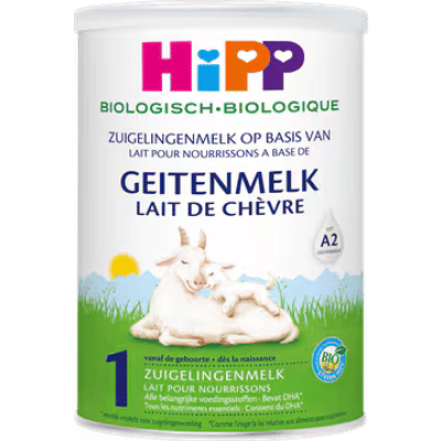HiPP Biologisch Zuigelingenmelk op Basis van Geitenmelk 1 vanaf de Geboorte 400 gram