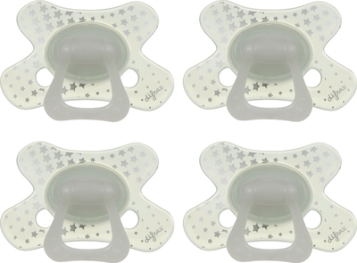 Difrax - Natural Speen - 12+ Maanden - Glow in the dark - 4 stuks