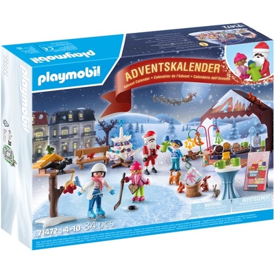 PLAYMOBIL Adventskalender - Een uitstapje naar de kerstmarkt Constructiespeelgoed (71472)