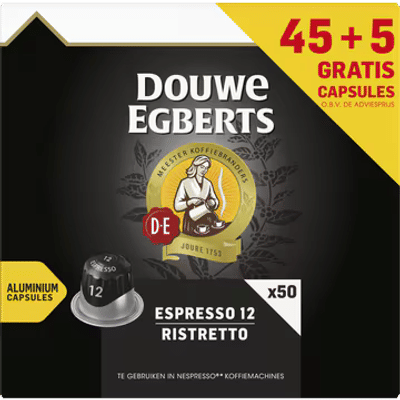 Douwe Egberts Espresso 12 Ristretto - 50 koffiecups