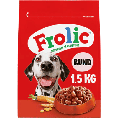 Frolic Hondenbrokken - Rund, Worteltjes & Granen - Hondenvoer - 1. 5kg - hondenbrokken