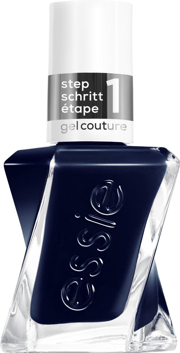 essie Gel Couture nagellak - 400 caviar bar - donkerblauwe gelnagellak zonder UV-lamp - voor je eigen gelmanicure thuis - tot wel 15 dagen glanzend - donkerblauw - 13,5ml