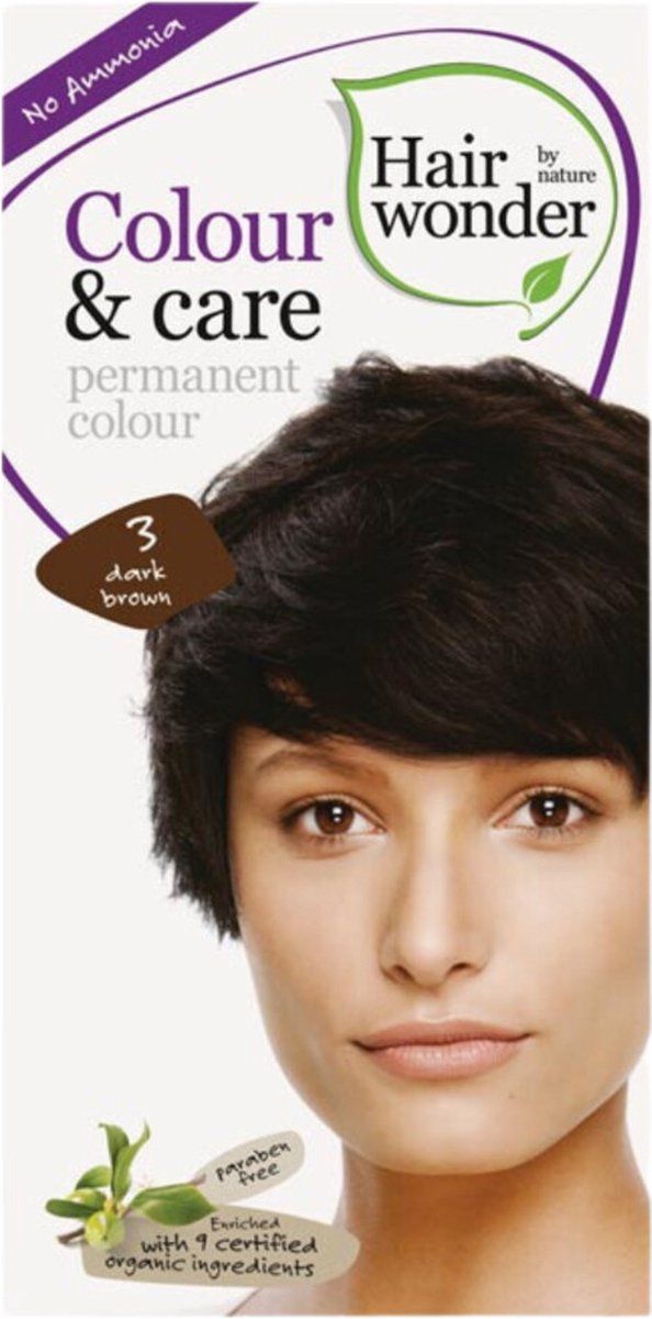 Hairwonder Colour & Care 3 - Dark Brown - Haarverf