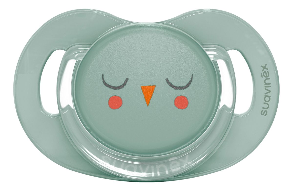 Suavinex Bonhomia Reversible Owl Green 6-18m Silicone Fopspeen SXSBP2079686