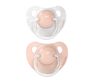 Suavinex Dreams Flat Duo Pink 6-18m 2 stuks Silicone Fopspenen SXSDA2083317