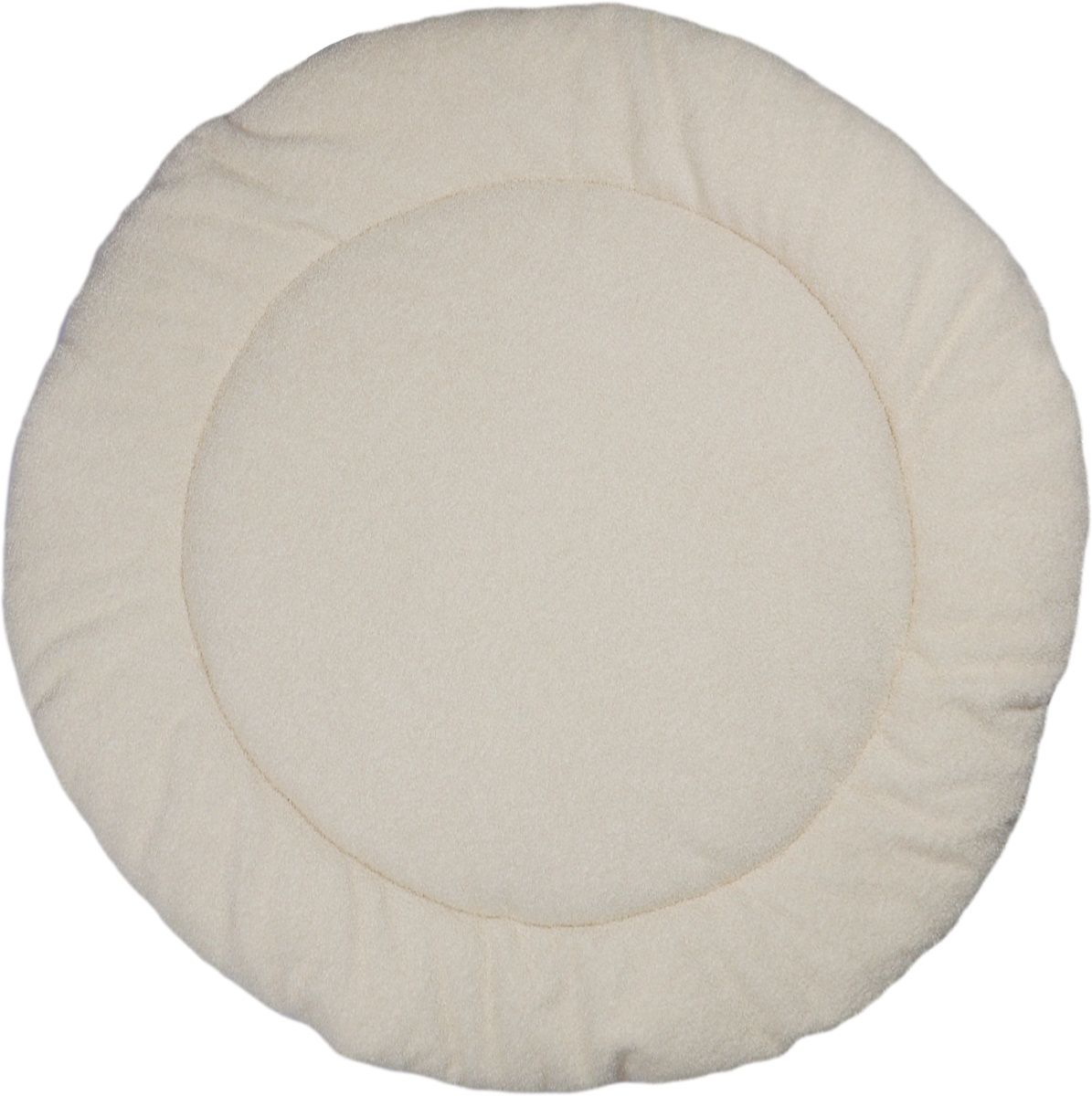 MamaLoes Teddy Boucle Naturel 90 cm Rond Omkeerbaar Boxkleed ML020255