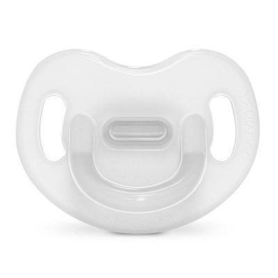 Suavinex Selection Fopspeen Silicone Plat 6-18M Transparant | 1 stuk