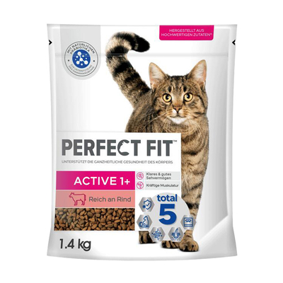 1.4kg Active 1+ Rijk aan Rund Perfect Fit Kattenvoer - kattenbrokken