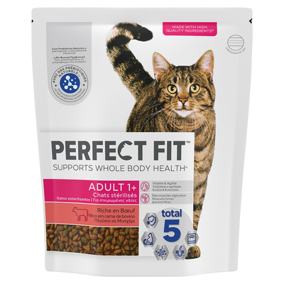1.4kg Sterile 1+ Rijk aan Rund Perfect Fit Kattenvoer - kattenbrokken