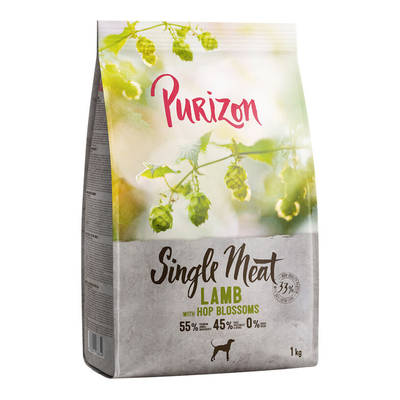 Purizon Single Meat Adult Lam met Erwten en Hopbloemen - 1 kg - hondenbrokken