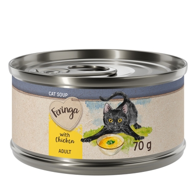 Feringa Kattensoep 12 x 70 g - Kip - natvoer katten