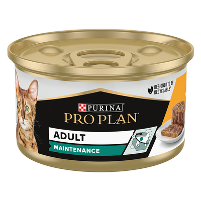 Purina Pro Plan Voordeelpakket Natvoer 24 x 85 g - Adult Maintenance Kip - natvoer katten