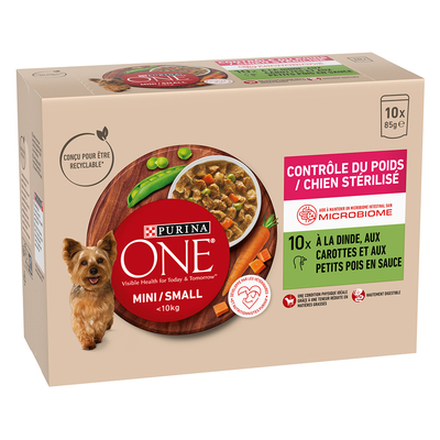 20x 85g PURINA ONE Mini Adult Weight Control Kalkoen hondenvoer nat - natvoer katten