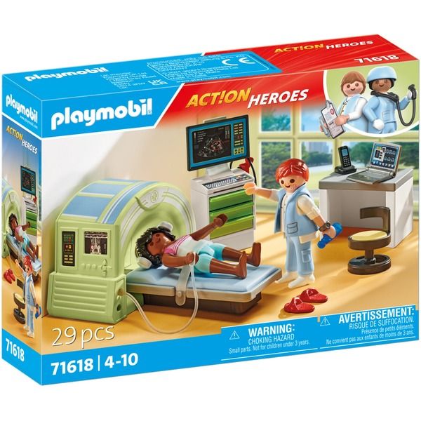 PLAYMOBIL Action Heroes - MRI met patiënt Constructiespeelgoed (71618)