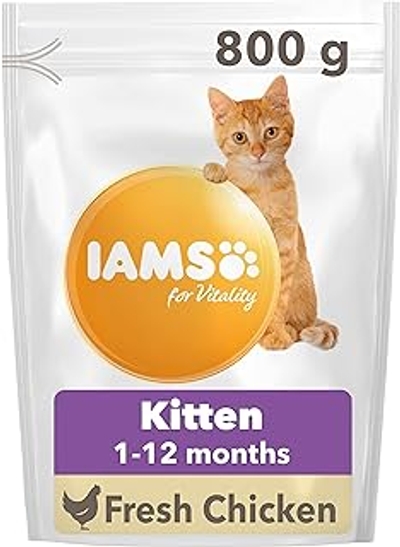 Iams Kat Kitten/Junior Kip 800 gr - kattenbrokken