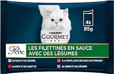 Gourmet Pearl, filet in saus, 48 x 85 gr - natvoer katten