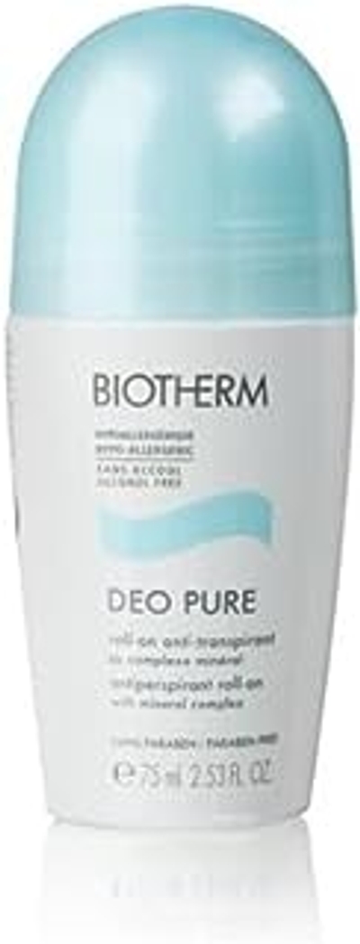 Biotherm Deodorant Pure Roll-On Deodorant Roller 75 ml, per stuk verpakt 1 x 0,109 kg