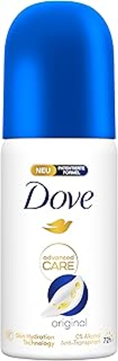 Dove Advanced Care Original Mini Antitranspirant Deo-spray beschermt 72 uur tegen lichaamsgeur en okselzweet met Skin Hydration Technology, 35 ml, 12 stuks