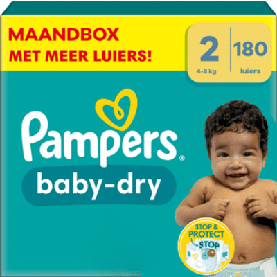 Pampers Baby Dry  luiers maat 2 - 180 stuks