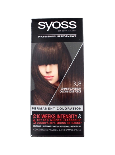 SYOSS Color baseline 3-8 Donker Goudbruin Haarverf - 1 stuk