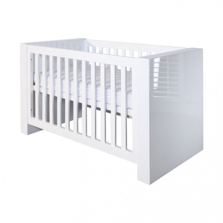 Kidsmill Alaska Hoogglans Babybed Wit  60 x 120 cm