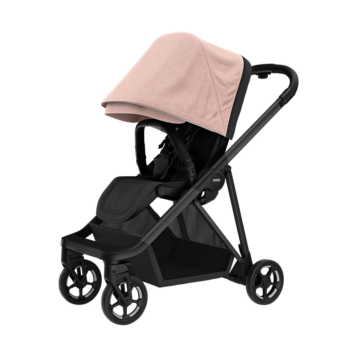 Thule Shine Kinderwagen Black / Misty Rose