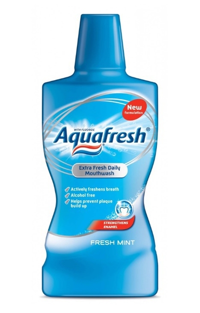 Aquafresh Mondwater - Fresh Mint - 500 ml