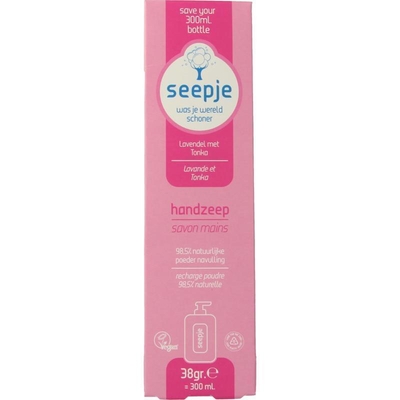 Seepje Handzeep lavendel & tonka navulverpakking 34G