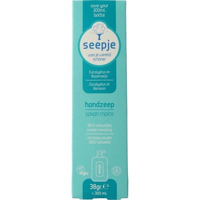 Seepje - Handzeep eucalyptus & rozemarijn navulverpakking - 34 Gram