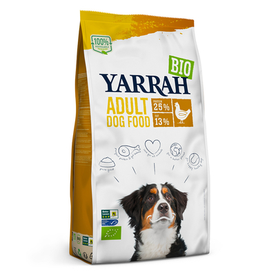 Yarrah Bio Adult met Biologische Kip 2 x 15 kilo - hondenbrokken