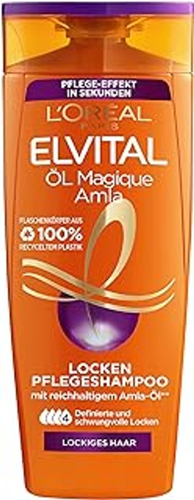 L'Oréal Paris Elvital Oil Magique Amla Shampoo voor krullend haar, met rijke amla-olie voor gedefinieerde en zwierige krullen, 300 ml