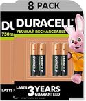 Duracell Rechargeable AAA 750mAh batterijen, verpakking van 8