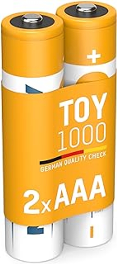 ANSMANN oplaadbare batterij Micro AAA, 2 stuks, 800 mAh 1,2V Ni-MH, oplaadbaar, ideaal voor kinderspeelgoed, spelconsoles, speelgoed