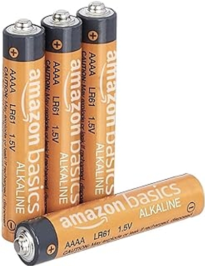 Amazon Basics AAAA-batterijen, 1,5 volt, voor alledaags gebruik, alkaline, set van 4 uiterlijk kan variëren