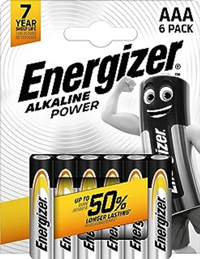 Energizer AAA-batterijen alkaline - 6 stuks