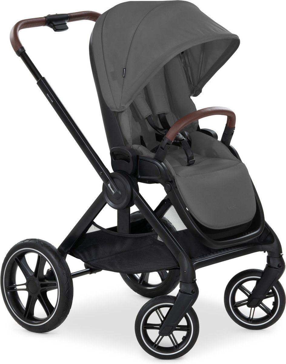 Hauck Premium Walk N Care Buggy - hoogteverstelbare zitting - donkergrijs