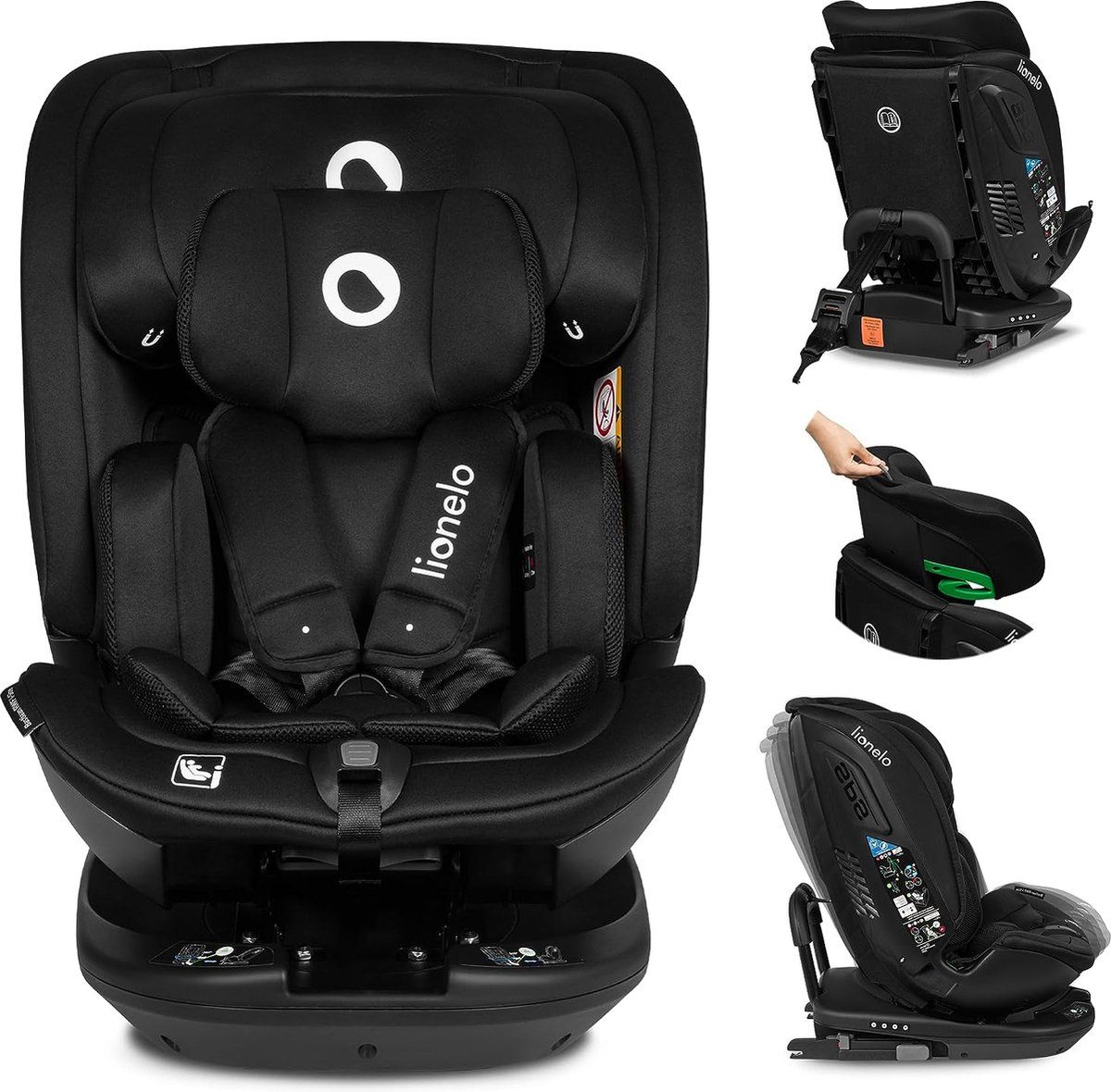 Lionelo Bastiaan RWF i-Size - Autostoeltje - ISOFIX - 0-36kg - Zijbescherming