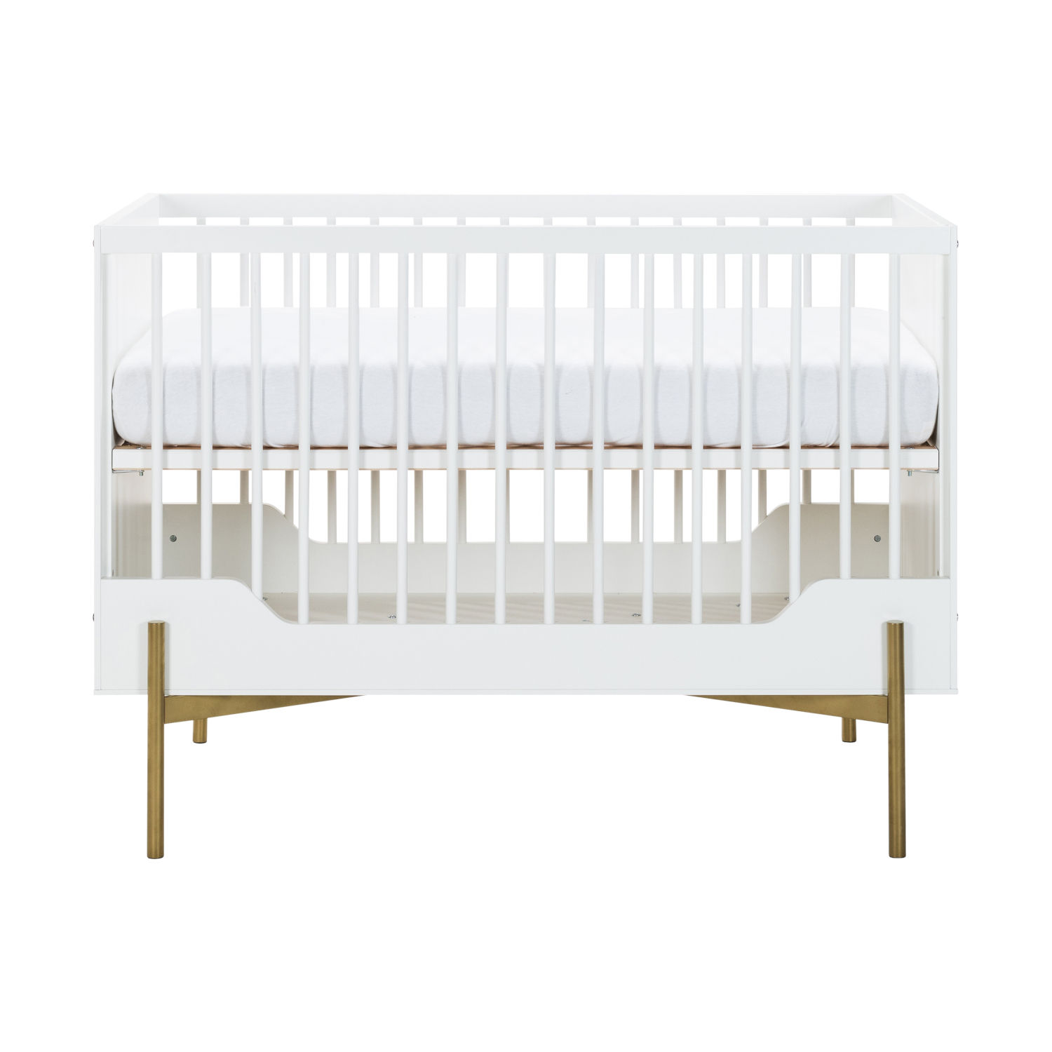 Kidsmill Boutique Babybed Wit / Brass 60 x 120 cm