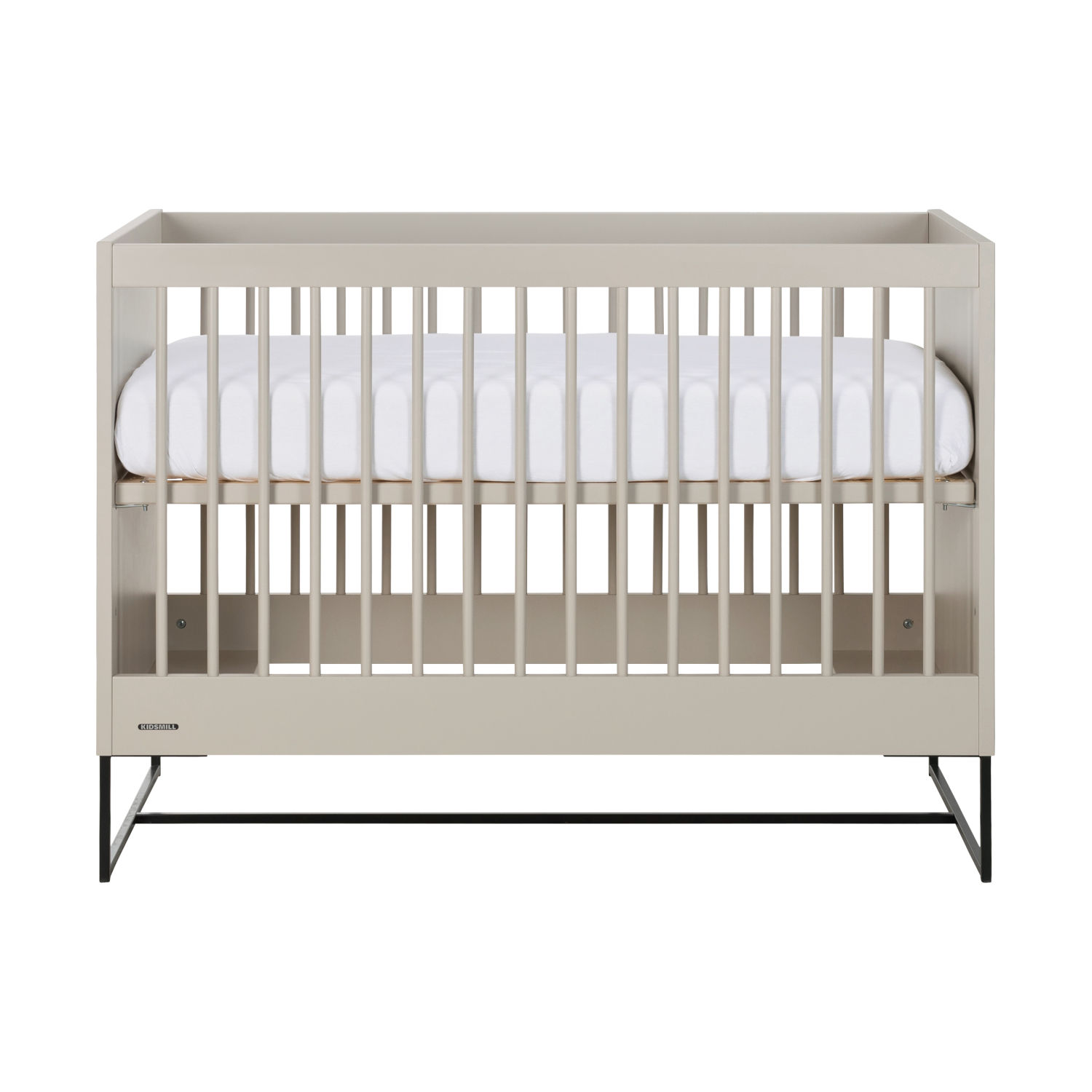 Kidsmill Modular 2 Babybed Oatmeal - Zwart - 60 x 120 cm