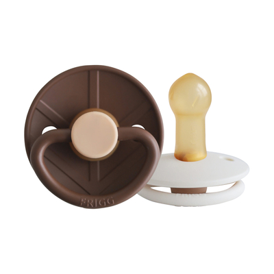 FRIGG Little Viking Fopspeen - 6-18 Mnd - 2 stuks - Cocoa/Cream