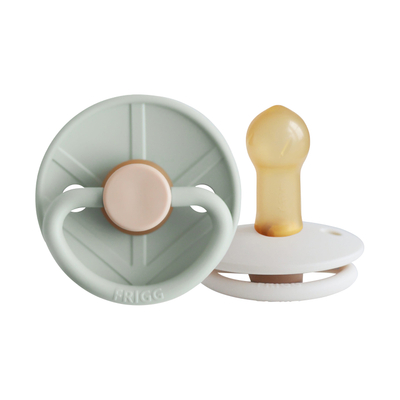 FRIGG Little Viking Fopspeen - 6-18 Mnd - 2 stuks - Sage/Cream