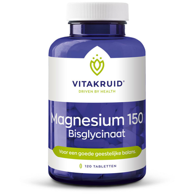 Vitakruid - Magnesium 150 bisglycinaat - 120 Tabletten