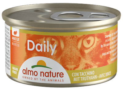 Almo Nature Dailymenu kat mousse kalkoen 85gr - natvoer katten