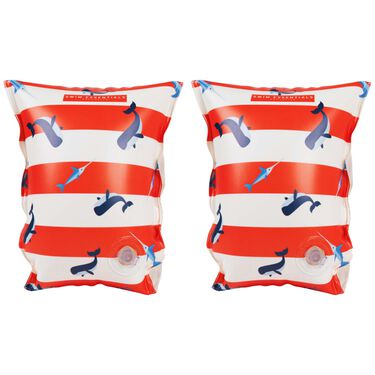 Swim Essentials Red-White Whale Zwembandjes - 0-24 Mnd