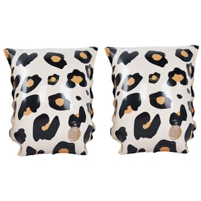 Swim Essentials | Beige Panterprint Zwembandjes 2-6 jaar