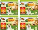 Bonzo Adult Maaltijdzakjes - Hondenvoer Natvoer - Rund Kip & Lam - 48 x 85 g natvoer honden