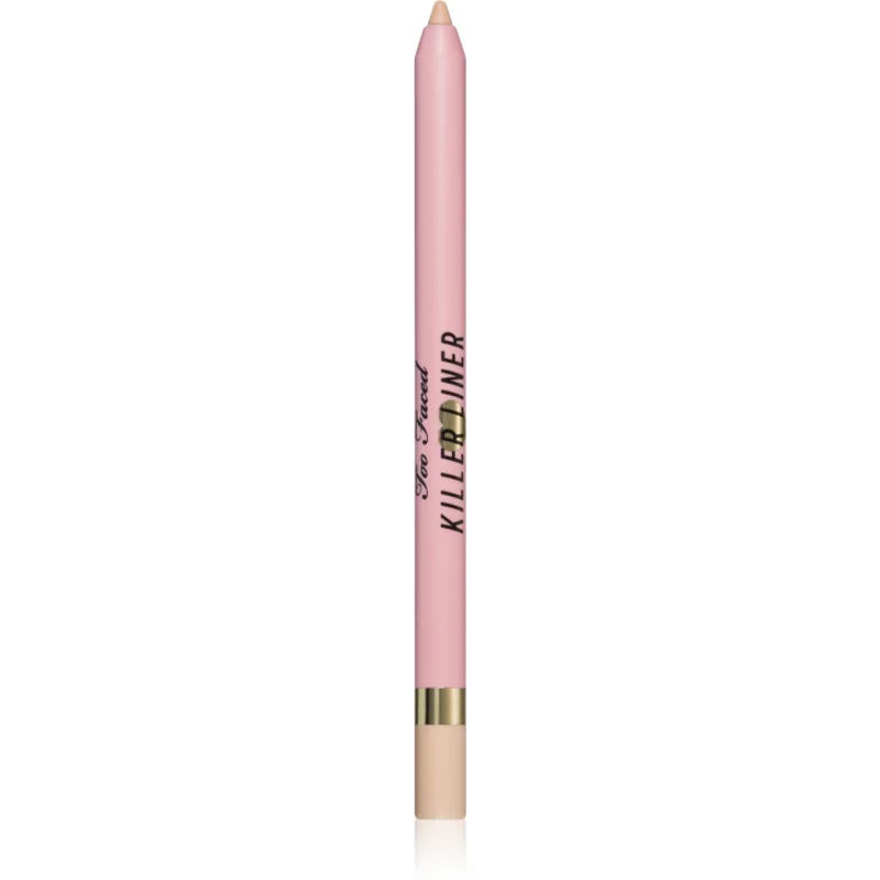 Too Faced Killer Liner 36 Hour Waterproof Gel Eyeliner Pencil Waterproef Gel Potlood voor Eyeliner voor Langdurige Effect Tint Cashmere 1,2 g